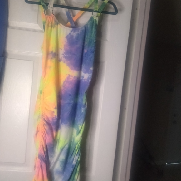 Stretch neon tye dye dress - Picture 6 of 8